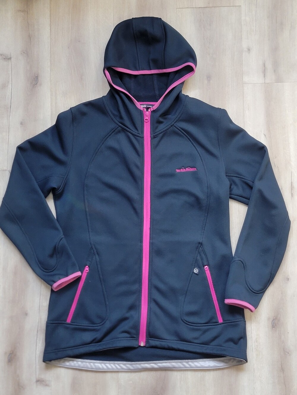 Tocade Canada Navy Softshell Performance Hoodie - Size L - Îles de la Madeleine